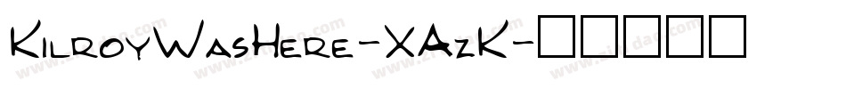 KilroyWasHere-XAzK字体转换