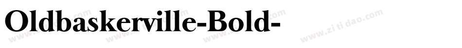 Oldbaskerville-Bold字体转换