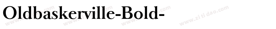 Oldbaskerville-Bold字体转换