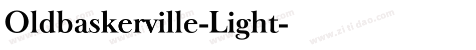 Oldbaskerville-Light字体转换