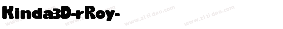 Kinda3D-rRoy字体转换