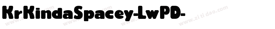 KrKindaSpacey-LwPD字体转换