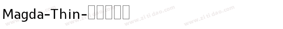 Magda-Thin字体转换