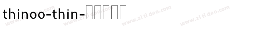 thinoo-thin字体转换