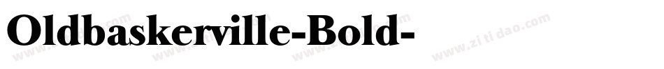 Oldbaskerville-Bold字体转换