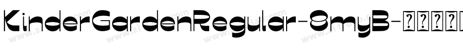 KinderGardenRegular-8myB字体转换