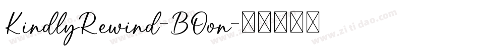 KindlyRewind-BOon字体转换
