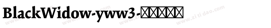 BlackWidow-yww3字体转换