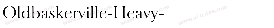 Oldbaskerville-Heavy字体转换