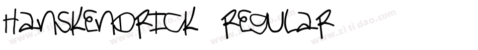 HansKendrick-Regular字体转换
