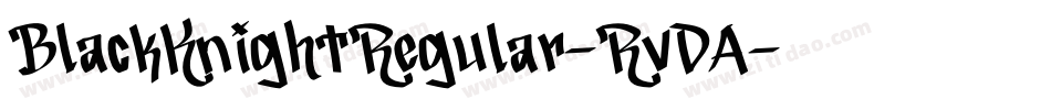 BlackKnightRegular-RvDA字体转换 BlackKnightRegular-RvDA字体转换