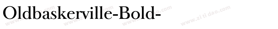 Oldbaskerville-Bold字体转换