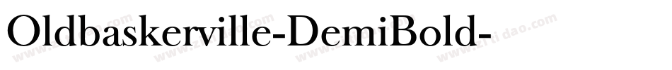 Oldbaskerville-DemiBold字体转换