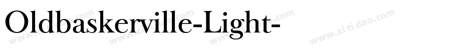 Oldbaskerville-Light字体转换