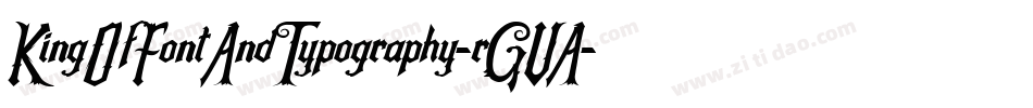 KingOfFontAndTypography-rGVA字体转换