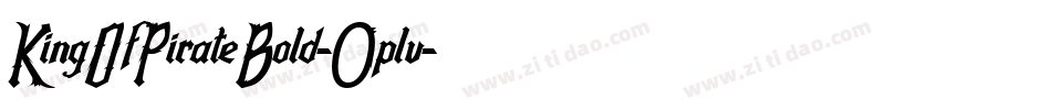 KingOfPirateBold-0plv字体转换