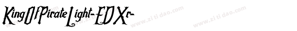 KingOfPirateLight-EDXr字体转换