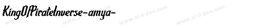 KingOfPirateInverse-amya字体转换