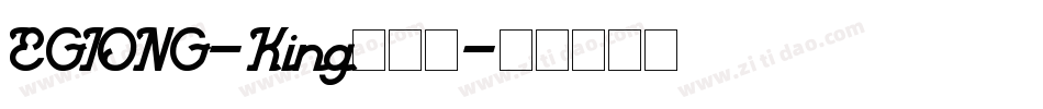 EGIONG-King生成器字体转换