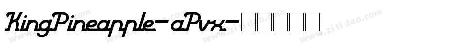 KingPineapple-aPvx字体转换