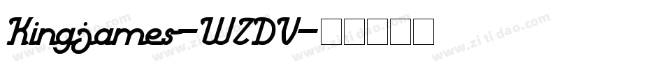 Kingjames-WZDV字体转换