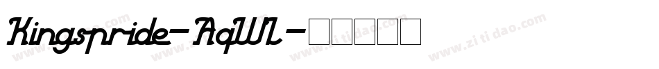 Kingspride-AqWL字体转换