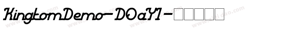 KingtomDemo-DOaY1字体转换