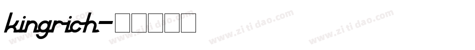 kingrich字体转换