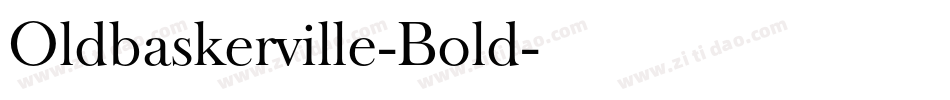 Oldbaskerville-Bold字体转换