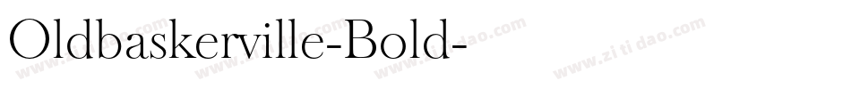 Oldbaskerville-Bold字体转换