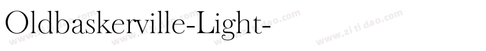 Oldbaskerville-Light字体转换