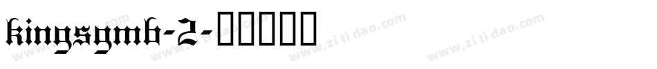 kingsgmb-2字体转换