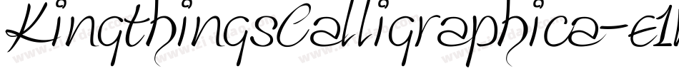 KingthingsCalligraphica-e1Mg字体转换