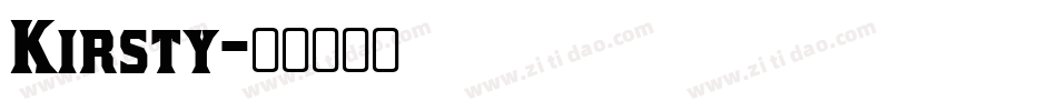 Kirsty字体转换