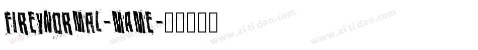 FireyNormal-MAMe字体转换