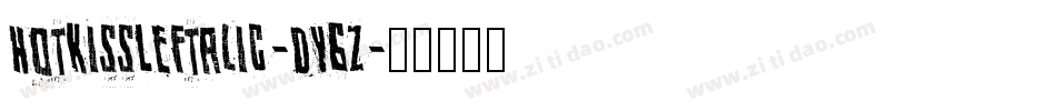 HotKissLeftalic-dY6Z字体转换