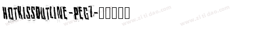 HotKissOutline-Peg7字体转换