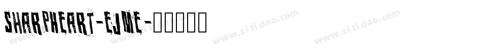SharpHeart-eJMe字体转换