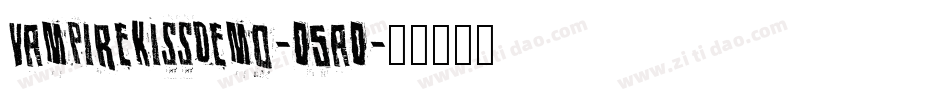 VampireKissDemo-O5aO字体转换