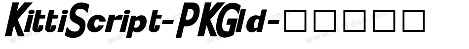 KittiScript-PKGld字体转换