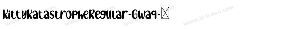 KittyKatastropheRegular-Gwaq字体转换