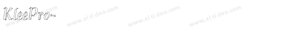 KleePro字体转换