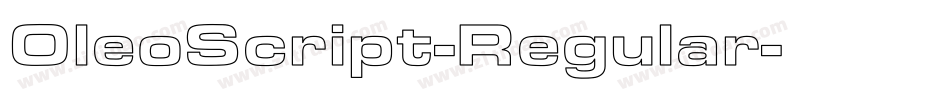 OleoScript-Regular字体转换