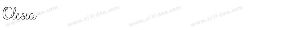 Olesia字体转换