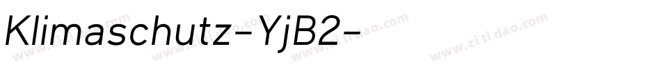 Klimaschutz-YjB2字体转换