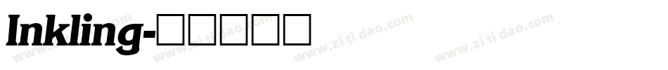 Inkling字体转换