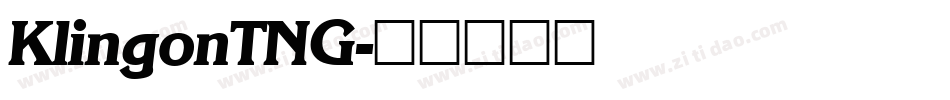 KlingonTNG字体转换