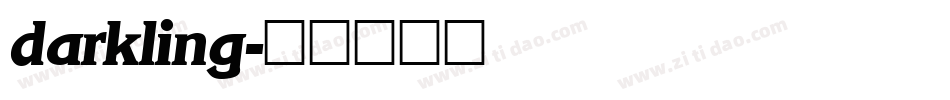 darkling字体转换
