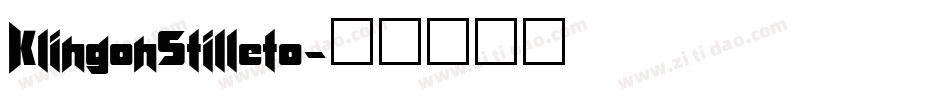 KlingonStilleto字体转换