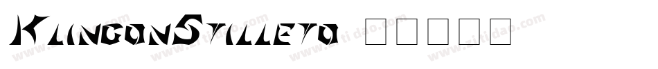 KlingonStilleto字体转换